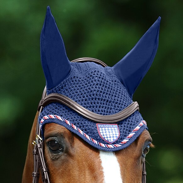 Stirnriemen geschwungen unterfüttert - schwarz