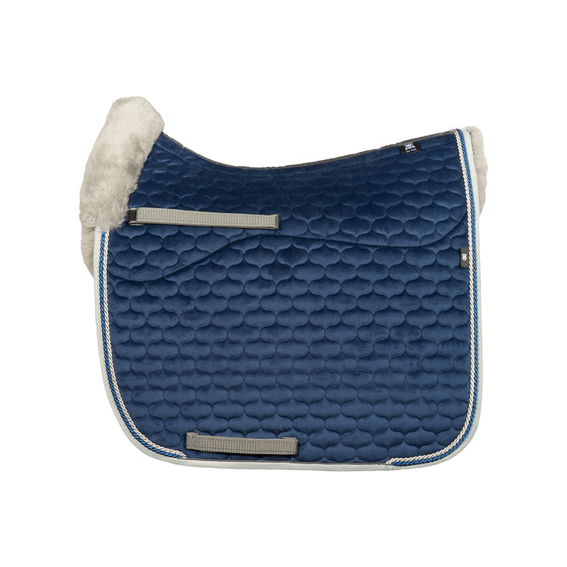 Mattes Fell Schabracke FS26/02 - Samt blau/grau
