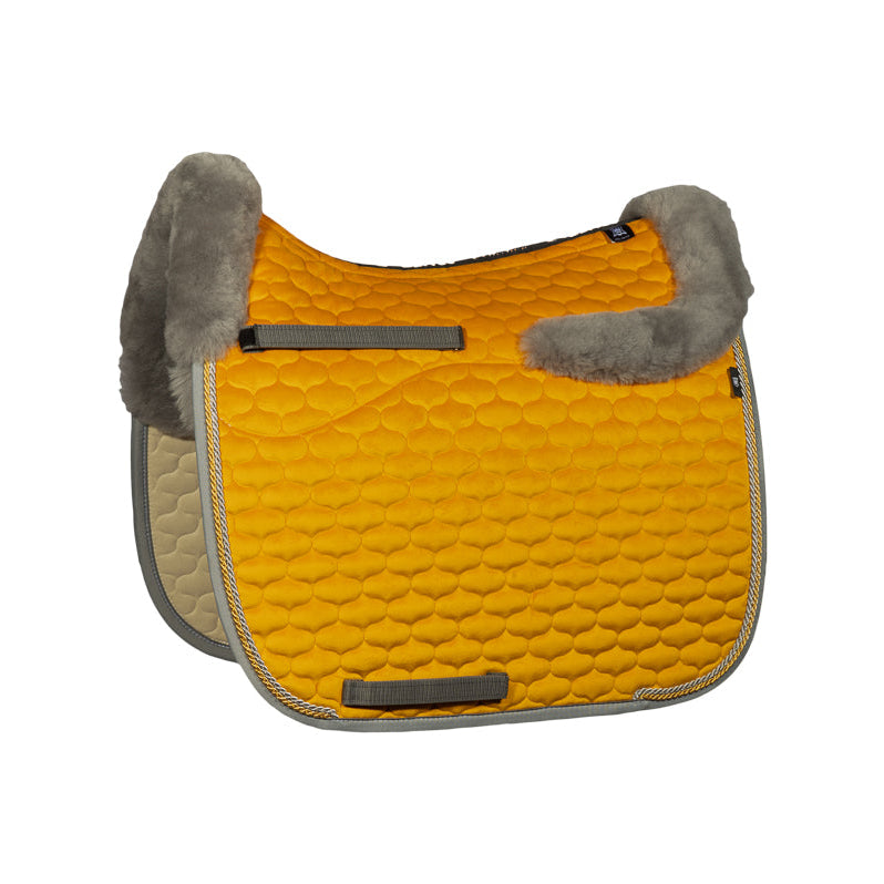 Mattes Fell Schabracke FS26/03 - Samt orange/grau
