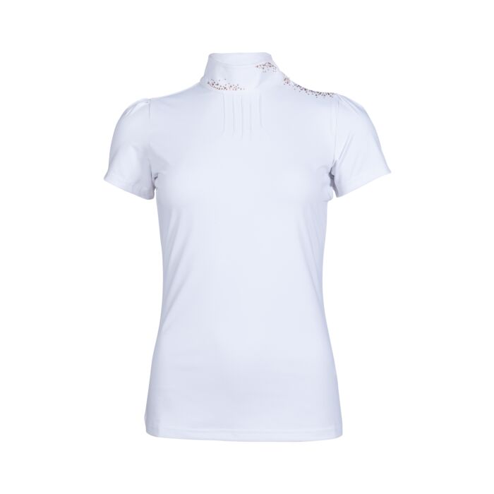 Turniershirt DARYA - weiß/roségold