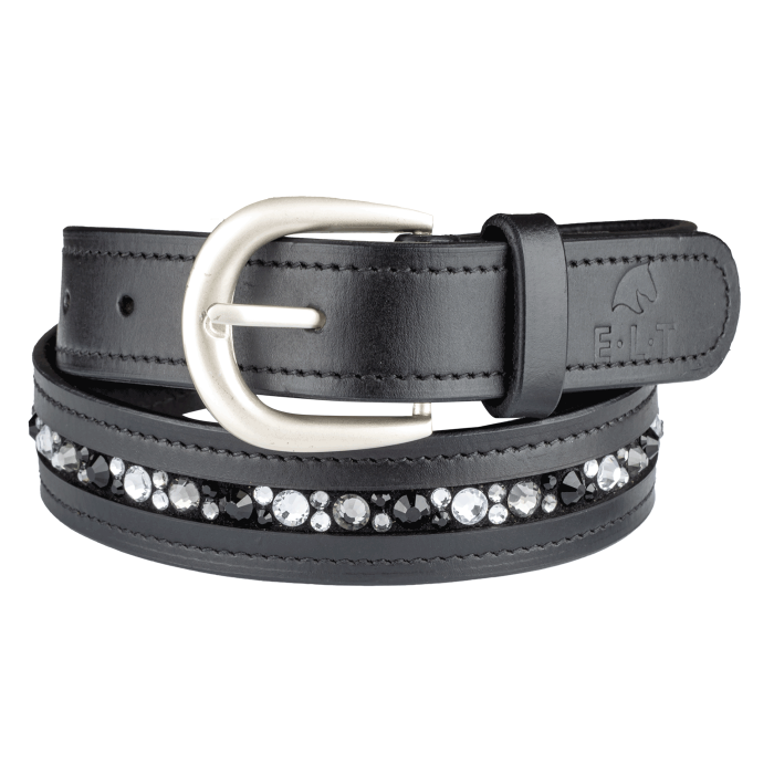 Ledergürtel JEWEL - schwarz