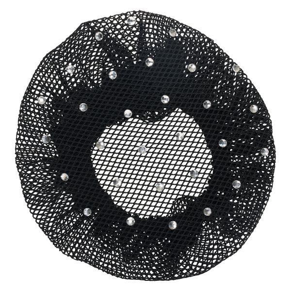 Feines Haarnetz DIAMONDS - schwarz