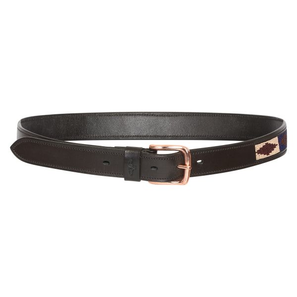 Gürtel CHAYA PERLEN - dunkelbraun/roségold "HV POLO HW26"