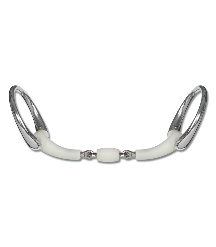 Olivenkopftrense HAPPY MOUTH doppelt gebrochen 16mm - Kunststoff