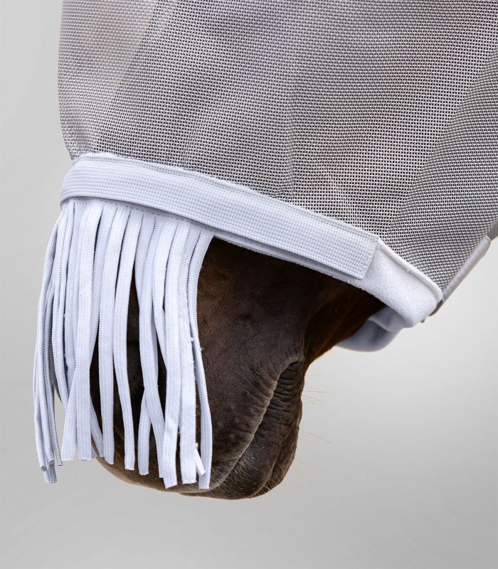Fliegenmaske PREMIUM SPACE - silbergrau