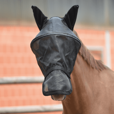 Fliegenmaske FLY PROFESSIONAL - schwarz