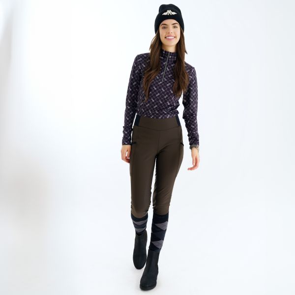 Langarm Funktionsshirt PEGGY - schwarz "HV POLO HW25"
