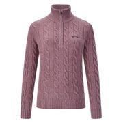 Zopfstrick Pullover DUNYA - wine