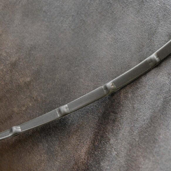 Passier Gummizügel mit Steg - schwarz/Edelstahl