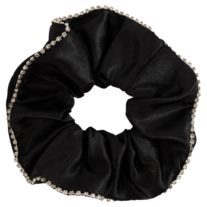 Haargummi Scrunchie SHINE - schwarz