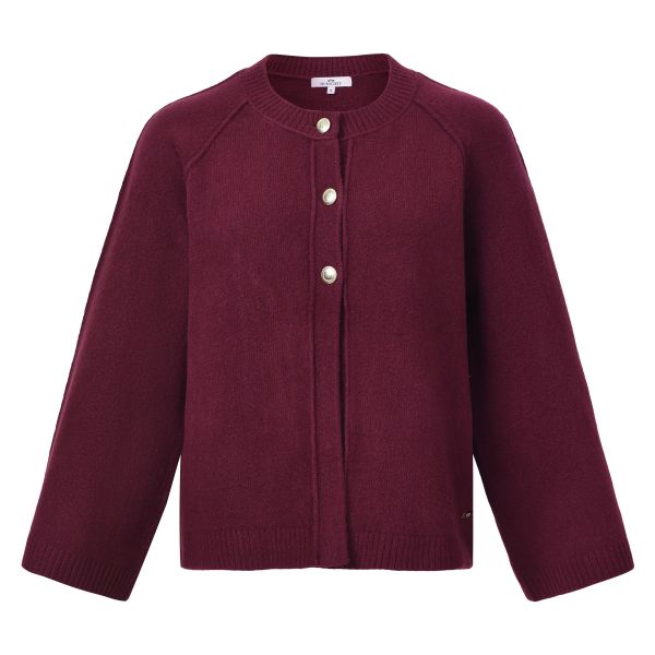 Cardigan NOOR - burgundy rattle "HV Society HW26"