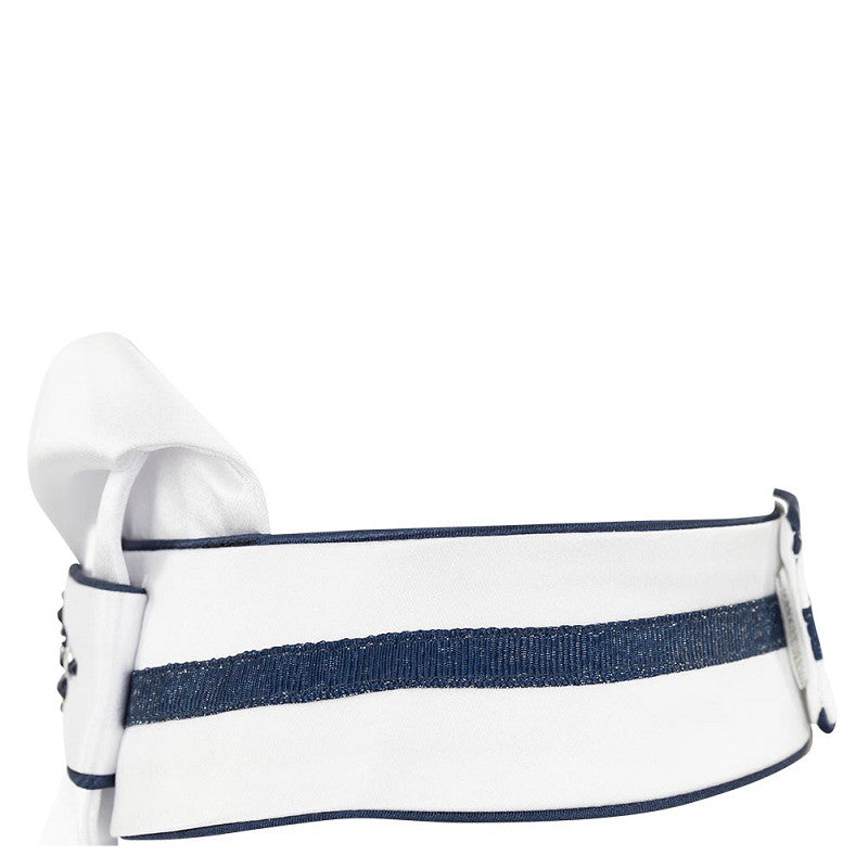 Plastron STONE-DELUXE - weiß/navy