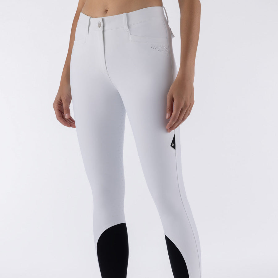 Reithose EQGURF Vollgrip - weiß "Equiline FS26"