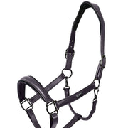 Equestrian Stockholm Lederhalfter Anatomic Glimmer - dark violet