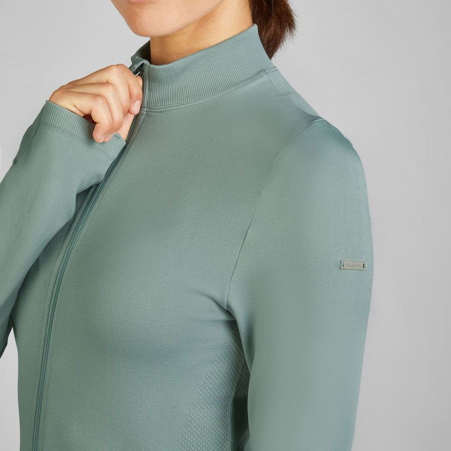 Zip-Shirt SEAMLESS - smoke green "Eskadron Classic Sports 24"