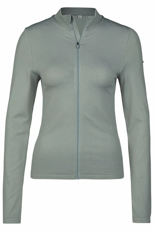 Zip-Shirt SEAMLESS - smoke green "Eskadron Classic Sports 24"