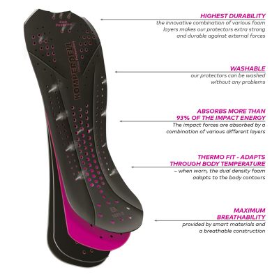Sicherheitsweste BALLISTIC VEST Junior - schwarz/pink
