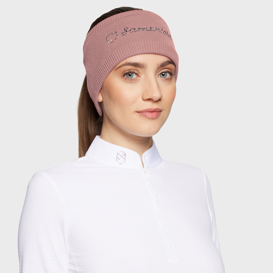 Stirnband AMALIA CRYSTAL - blush pink "Samshield HW25"