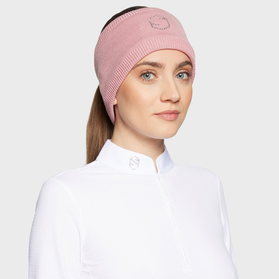 Stirnband AMALIE CRYSTAL SQUARE - blush pink"Samshield HW25"