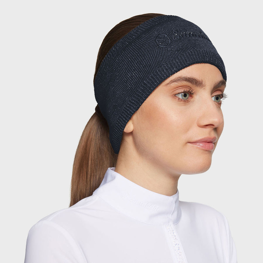 Stirnband AMALIE CRYSTAL - navy lurex "Samshield HW24"