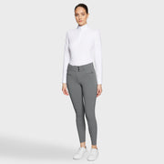 Reithose CLARANOVA Vollgrip - grey "Samshield HW25"