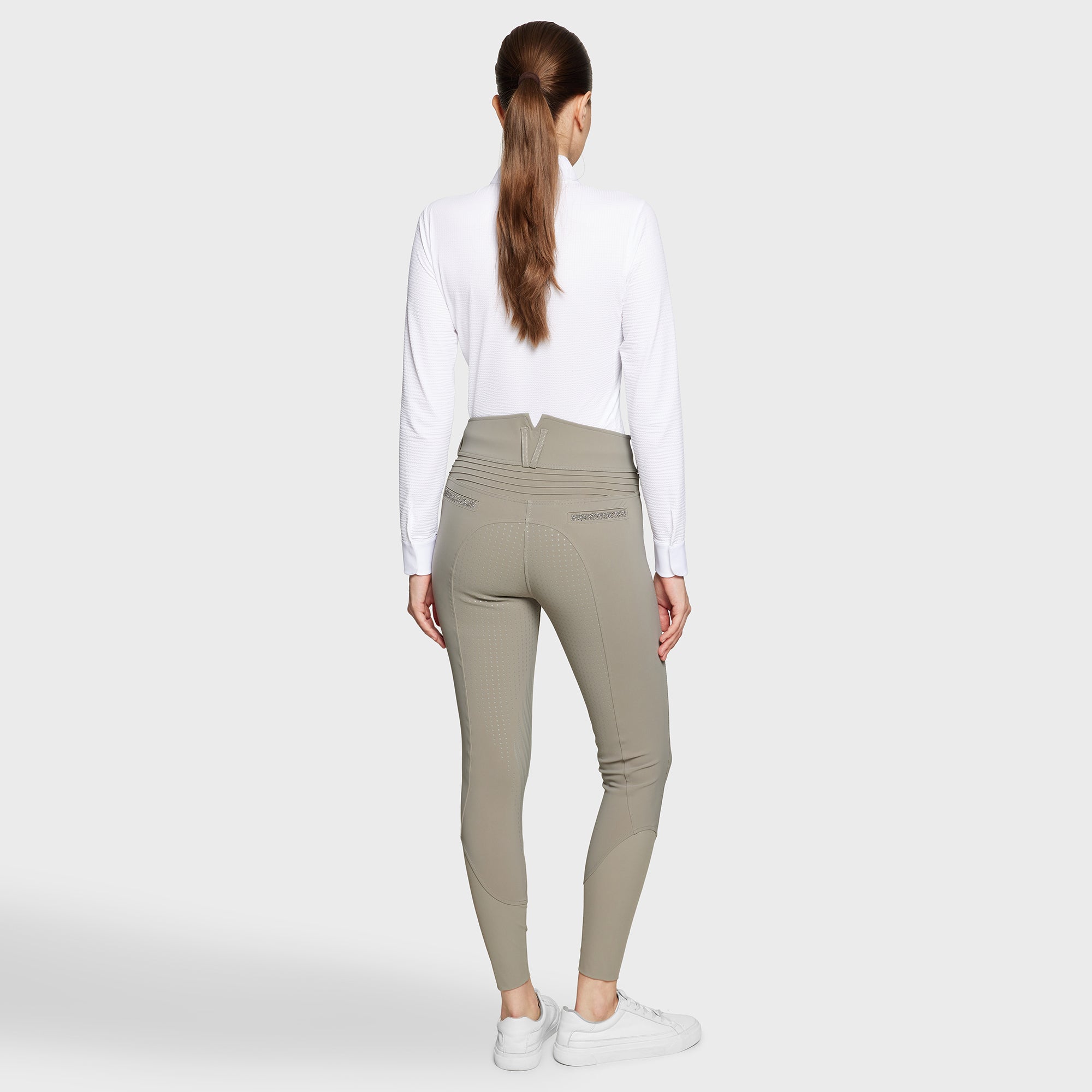 Reithose CLARANOVA Vollgrip - sauge "Samshield HW25"