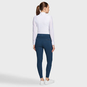 Reithose CLARA PREMIUM Vollgrip - celestial blue "Samshield FS25"