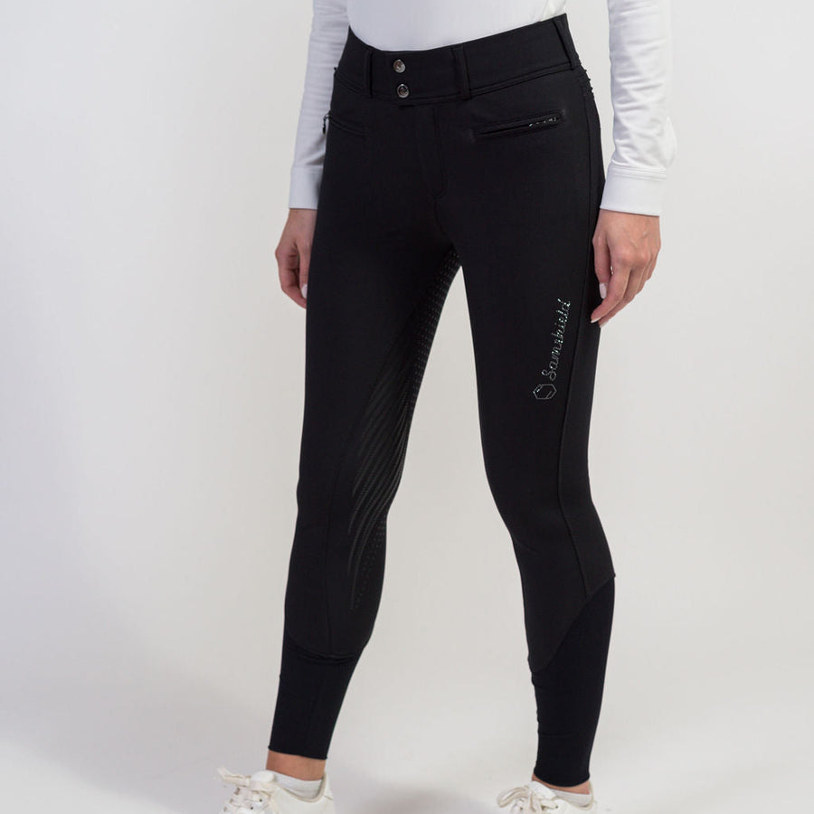 Reithose CLARA WINTER Vollbesatz - schwarz