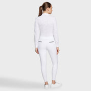 Reithose DIANE BOREAL Vollgrip - weiß night shade"Samshield FS25"