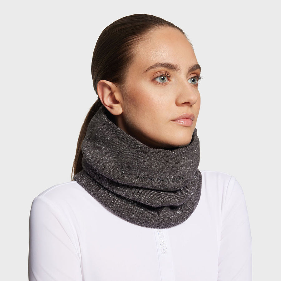 Halswärmer CRYSTAL - asphalt lurex "Samshield HW24"