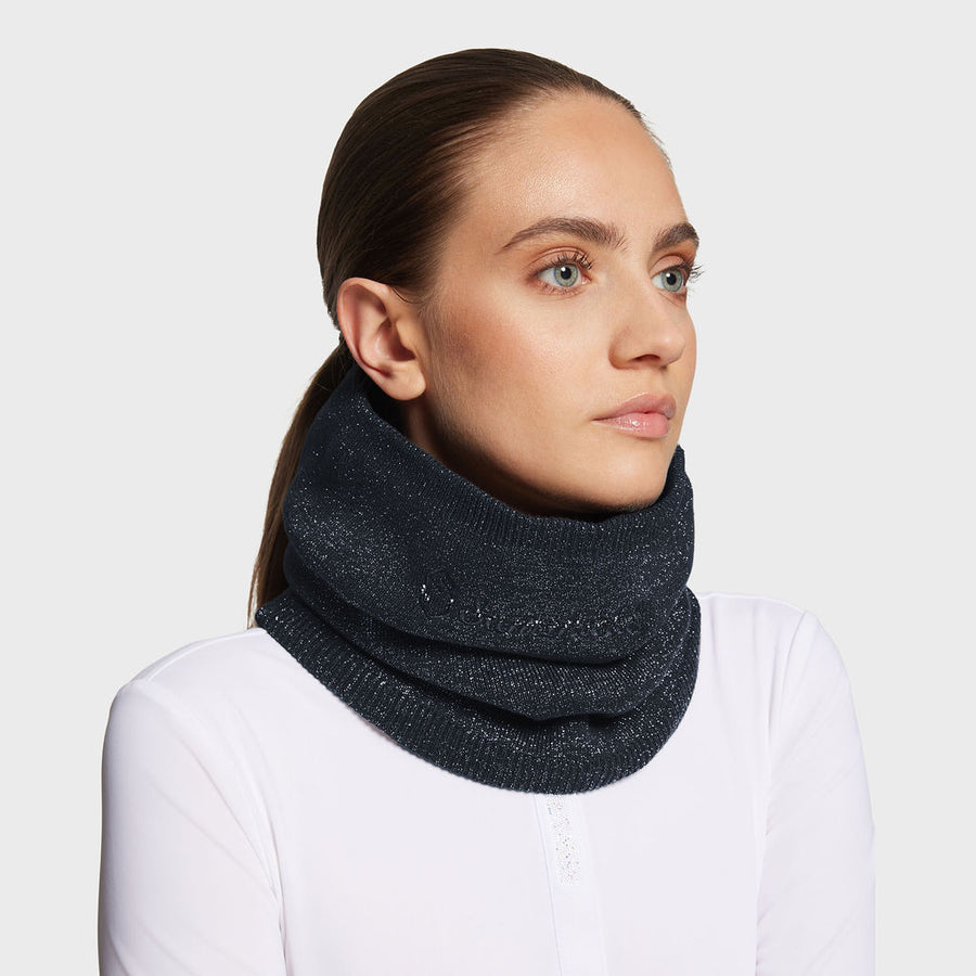 Halswärmer CRYSTAL - navy lurex "Samshield HW24"