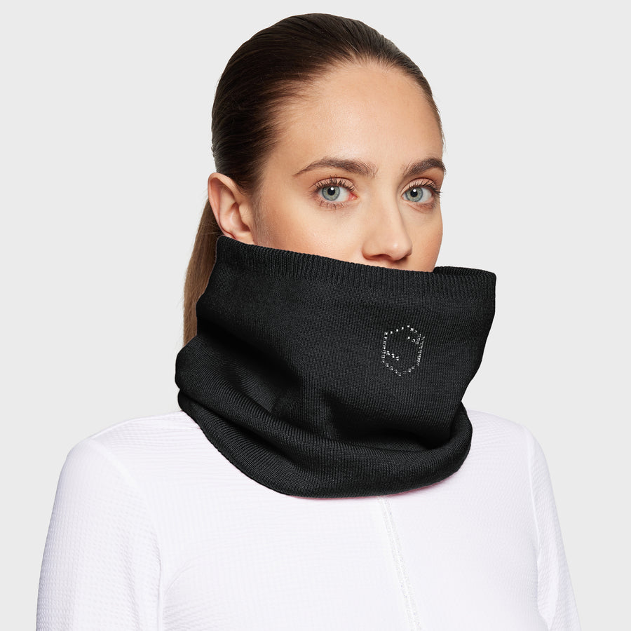 Halswärmer CRYSTAL SQUARE - schwarz "Samshield HW25"