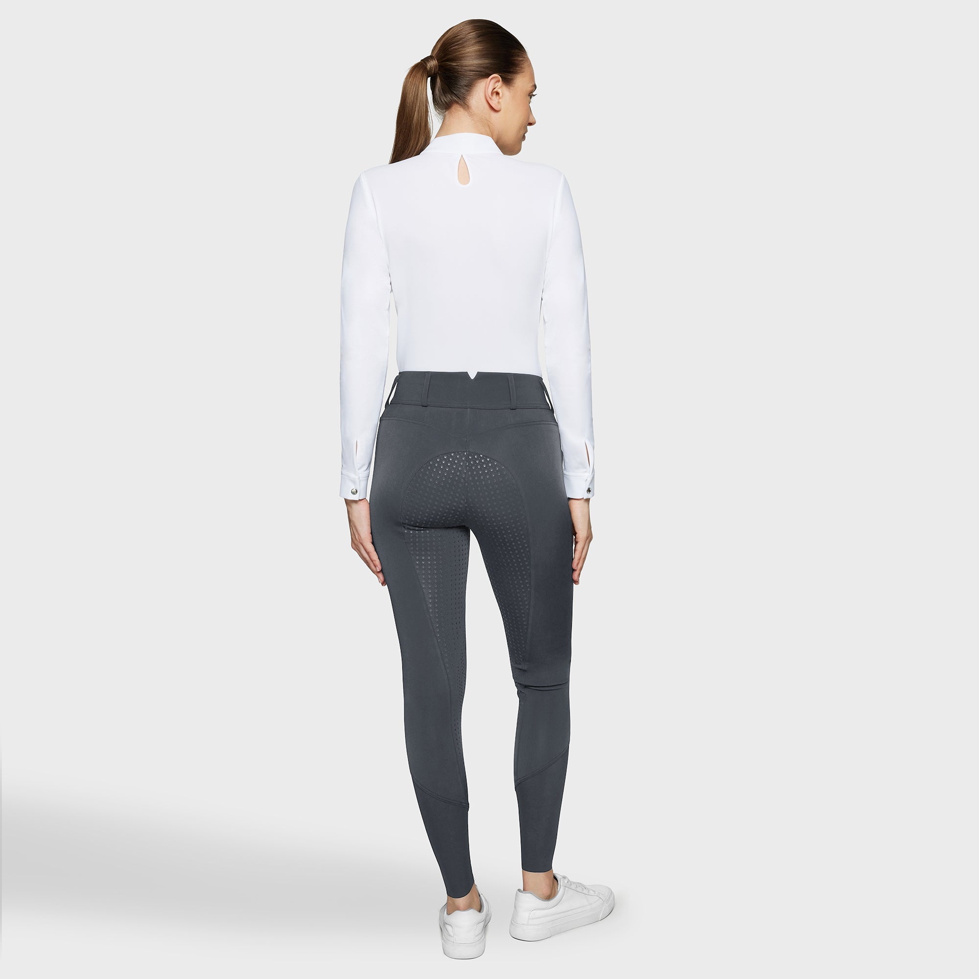 Reithose TAMARA WINTER Vollgrip - dark shadow "Samshield HW25"