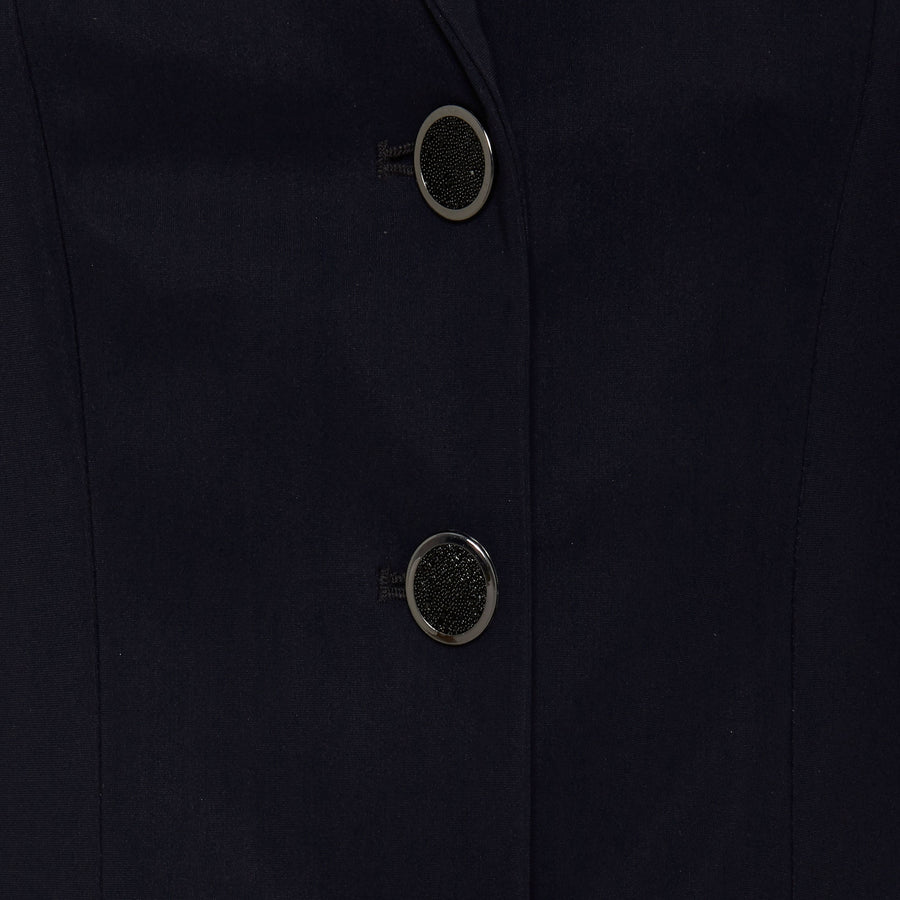 Sakko VICTORINE CRYSTAL FABRIC - schwarz TT "Samshield FS23"