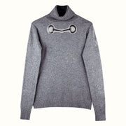 NM-Equestrian Rollkragen Pullove SPARKLE - grau/silber
