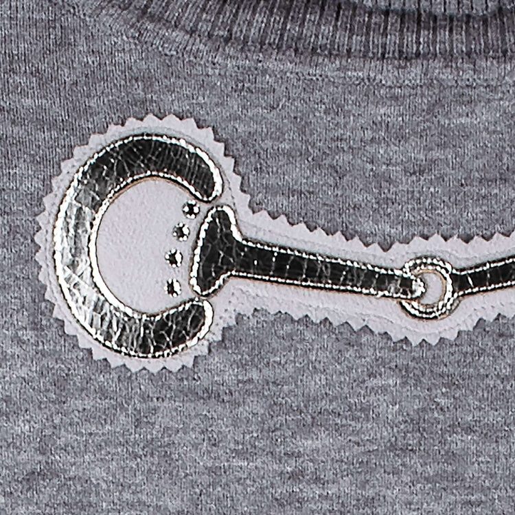 NM-Equestrian Rollkragen Pullove SPARKLE - grau/silber