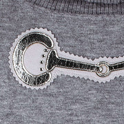 NM-Equestrian Rollkragen Pullove SPARKLE - grau/silber