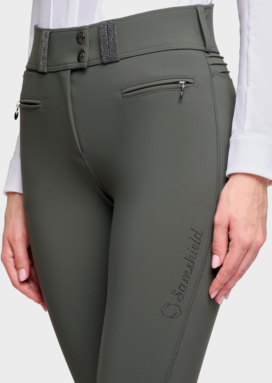 Reithose CLARANOVA Vollgrip - dark forest "Samshield HW26"