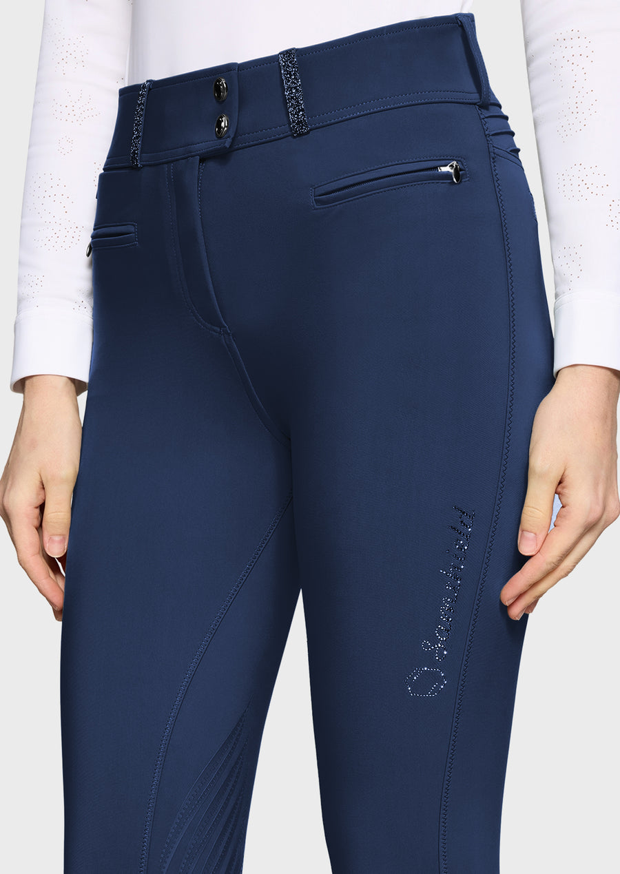 Reithose CLARANOVA Vollgrip - saphire "Samshield FS26"