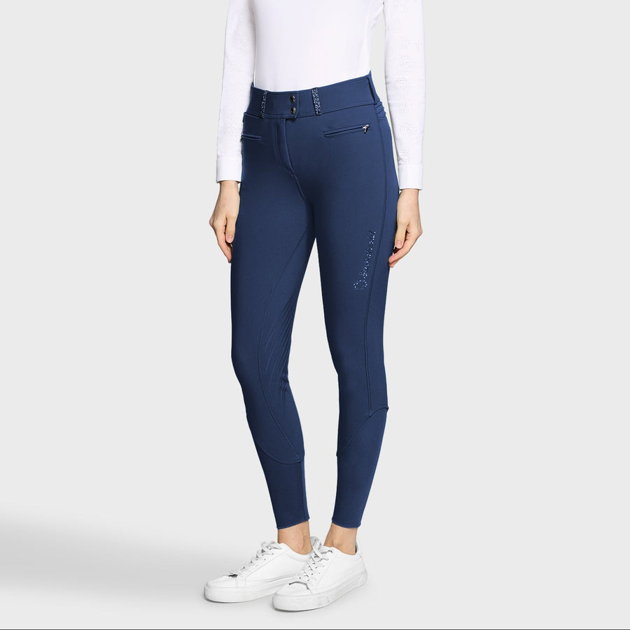 Reithose CLARANOVA Vollgrip - saphire "Samshield FS26"