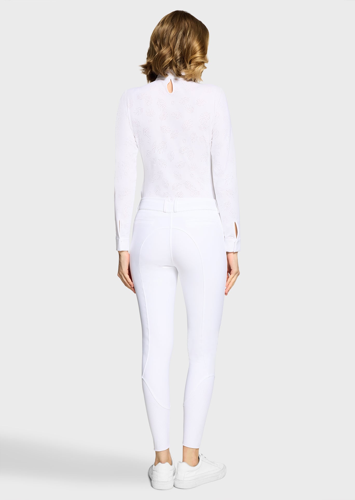 Reithose CLARANOVA Vollgrip - weiß "Samshield FS26"