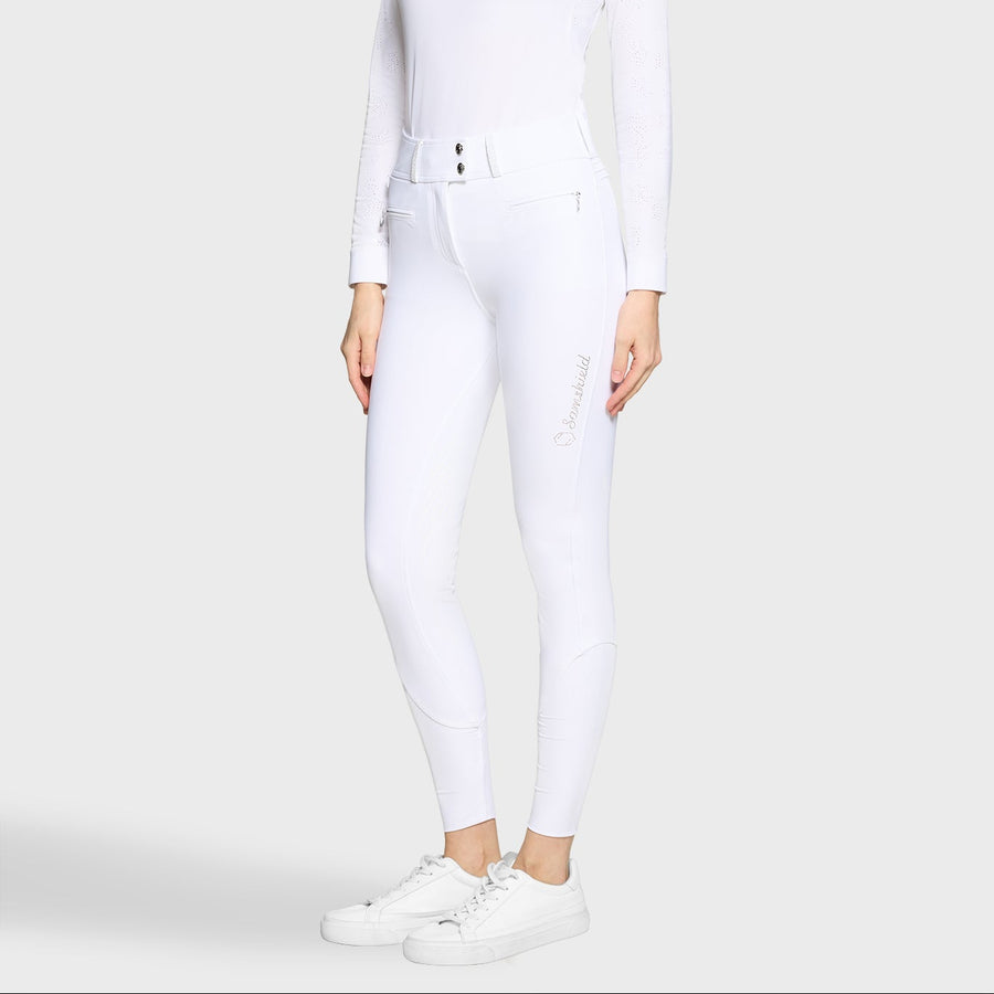 Reithose CLARANOVA Vollgrip - weiß "Samshield FS26"