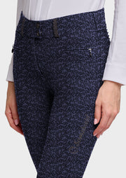Reithose CLARA CRYSTAL FABRIC Vollgrip - anthracite drop "Samshield HW26"