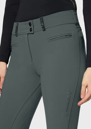 Reithose CLARA PREMIUM Vollgrip - dark forest "Samshield HW26"