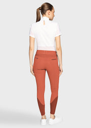 Reithose CLARA PREMIUM Vollgrip - terracota "Samshield FS26"