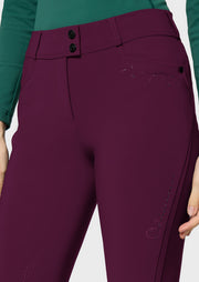 Reithose DELICE FLORAL Vollgrip - plum "Samshield HW26"