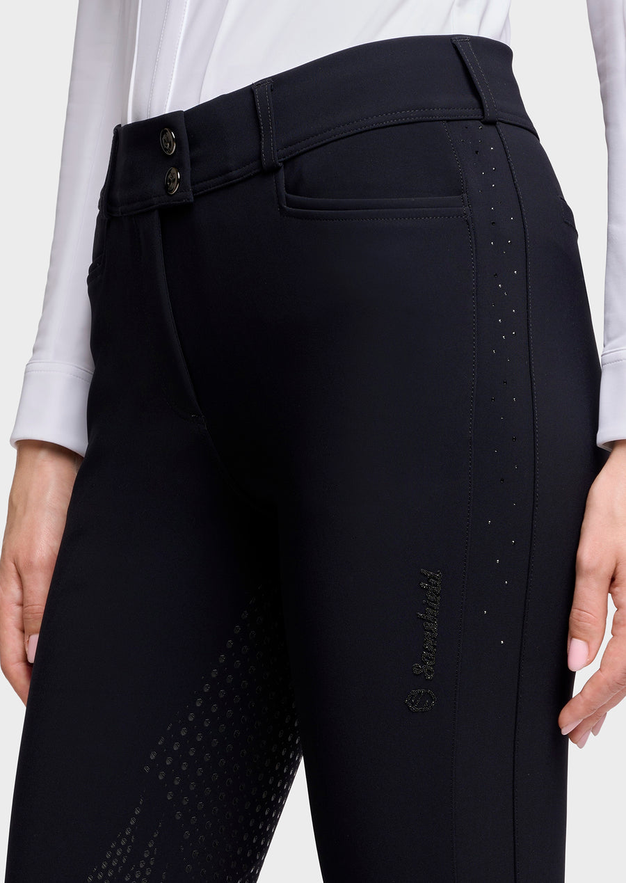 Reithose DELILA Vollgrip - schwarz "Samshield HW26"