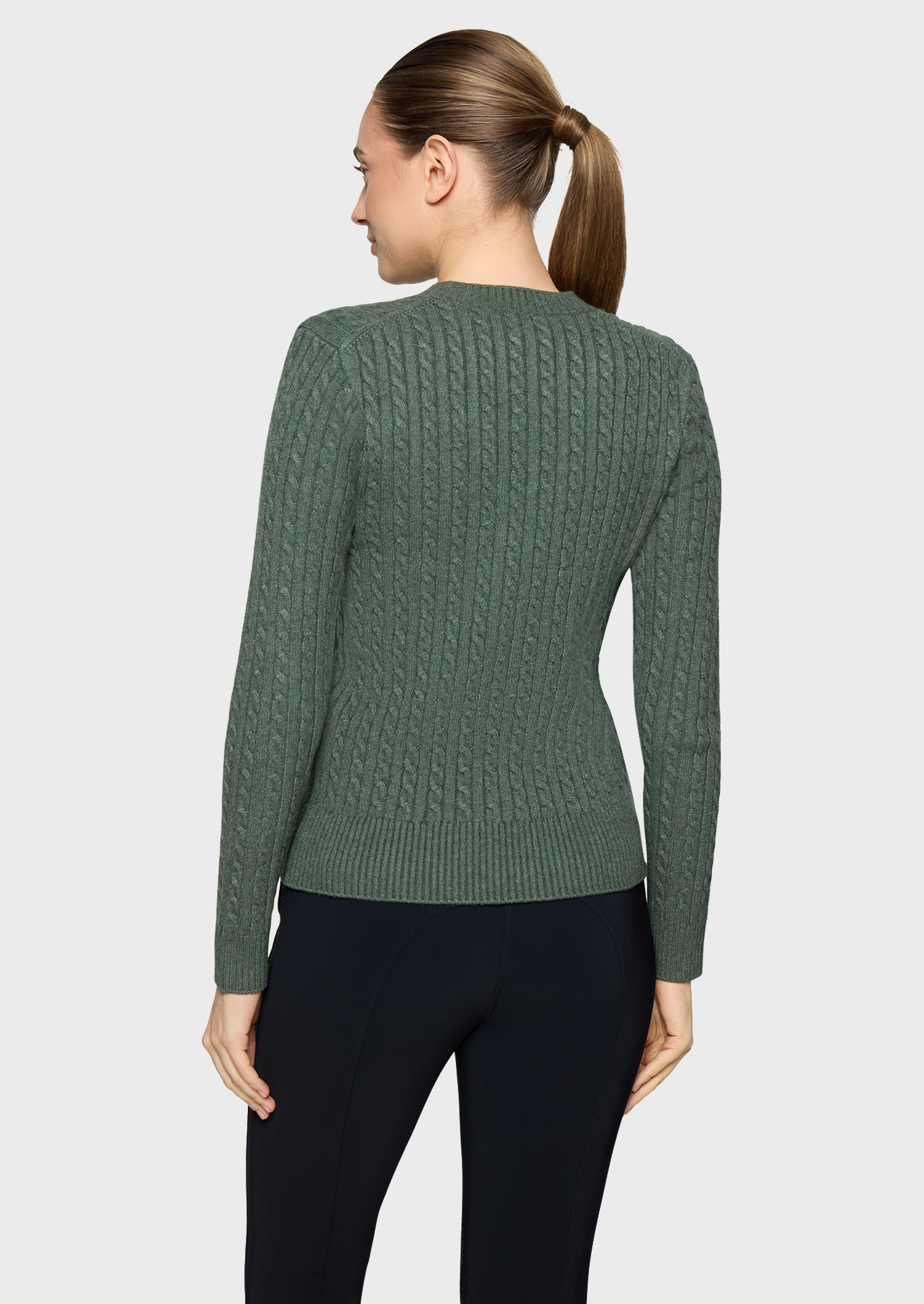 Pullover LISANDRA TWISTED - dark forest "Samshield HW26"