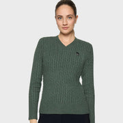 Pullover LISANDRA TWISTED - dark forest "Samshield HW26"
