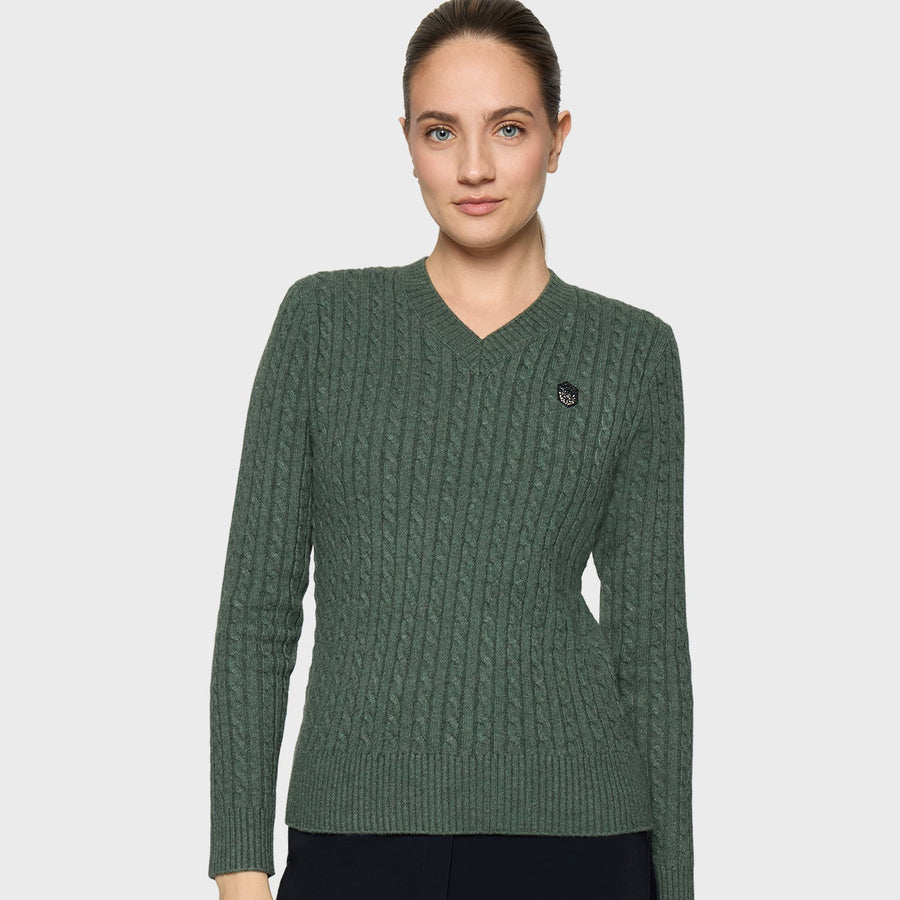 Pullover LISANDRA TWISTED - dark forest "Samshield HW26"